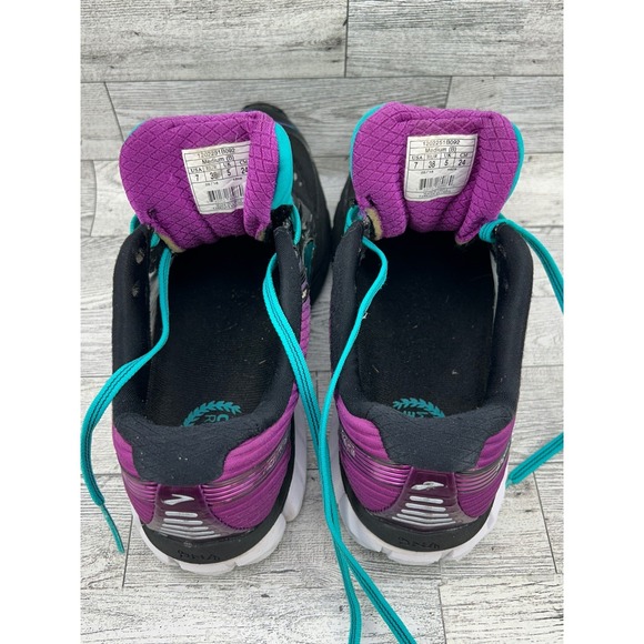Brooks Ghost 9 Women's Running Shoes Black Teal Purple Size 7 Athletic Sneakers - Picture 10 of 16